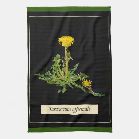 Dandelion botanical theedoek (Verticaal)