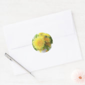 Dandelion Bouquet Ronde Sticker (Envelop)