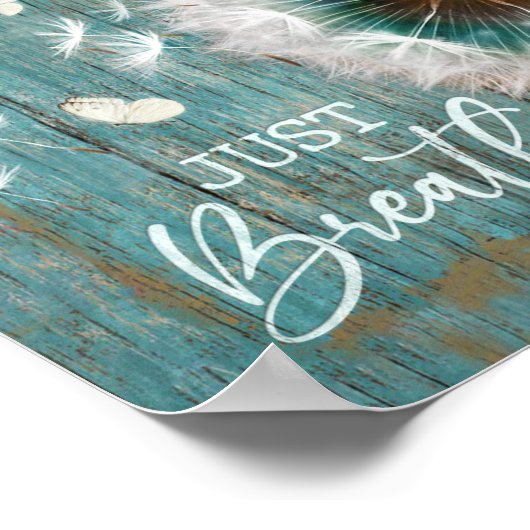 Dandelion Breathe Poster Imprimable Wall Art (Coin)
