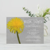 Dandelion Bridal Shower Invitations Kaart (Staand voorkant)