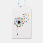 Dandelion butterfly flow cadeaulabel (Voorkant)