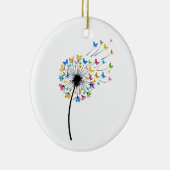 Dandelion butterfly flow keramisch ornament (Rechts)