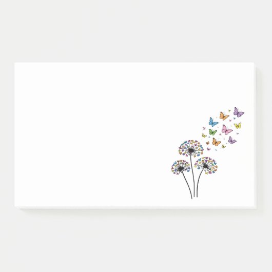 Dandelion butterfly flow post-it® notes (Voorkant)