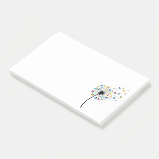 Dandelion butterfly flow post-it® notes (Schuin)