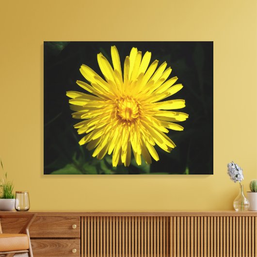 Dandelion Canvas afdrukken (Insitu (Woonkamer))