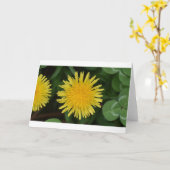 Dandelion, carte (Fleur jaune)