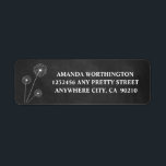 Dandelion Chalkboard Russe Mariage Étiquettes de a<br><div class="desc">Dandelion Chalkboard Rustic Mariage Étiquettes de adresse - dispose d'un arrière - plan de tableau noir avec des pissenlits décoratifs.</div>