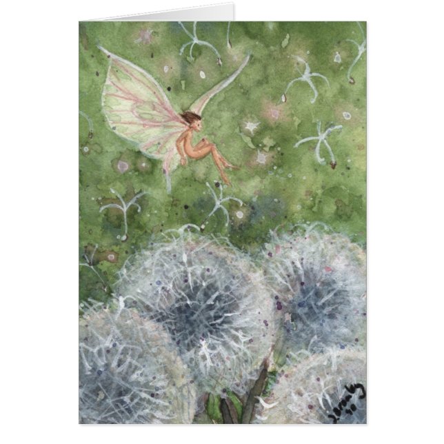 "Dandelion Clock Fae"-kaart (Voorkant)