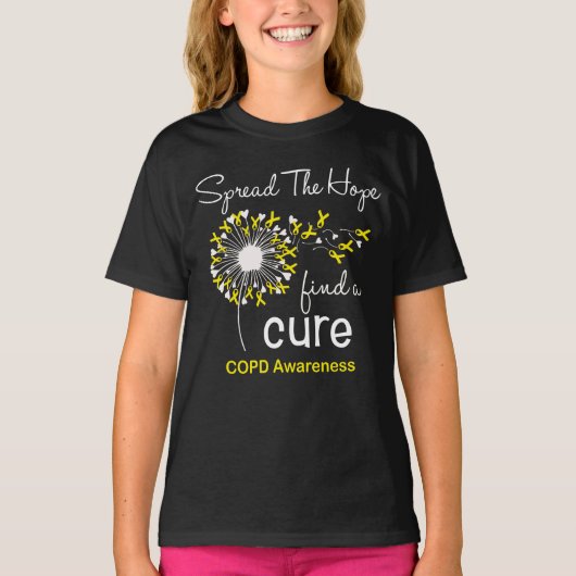 Dandelion COPD Awareness T-shirt (Voorkant)