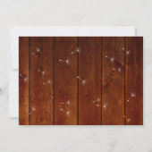 Dandelion Couple's Shower Invitation - hout Kaart (Achterkant)