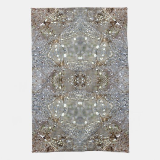 Dandelion Crystal-ontwerp Theedoek (Verticaal)