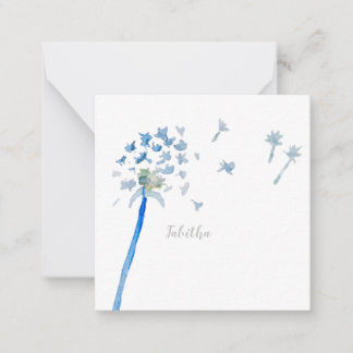 Dandelion Custom Flat Note-kaart Notitiekaartje