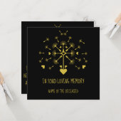 Dandelion Dans Le Vent Dans La Carte Mémoire Amour (Devant/Arrière en situation)