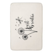 Dandelion Dragonfly enkel Breathe Badmat (Voorkant Verticaal)