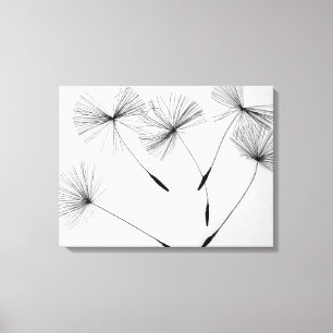 Dandelion Drawing Canvas Afdruk