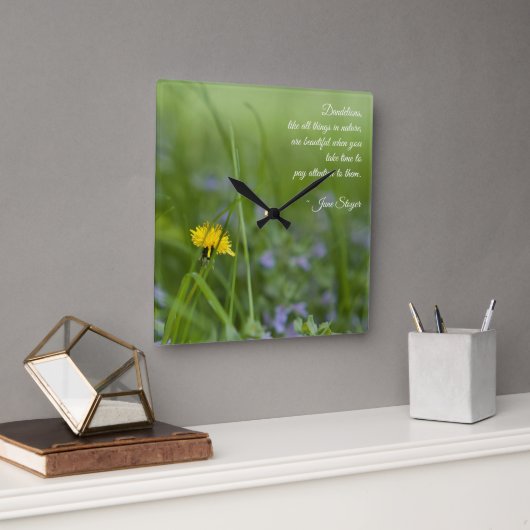 Dandelion Dreams Wall Art / Horloge (Bureau)