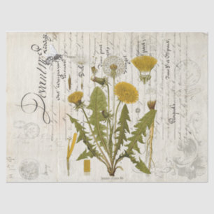Dandelion Ephemera Landschap Decoupage Tissue Shee Tissuepapier