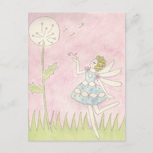 Dandelion Fairy Briefkaart (Voorkant)