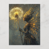 Dandelion Fairy Fantasy Briefkaart (Voorkant)