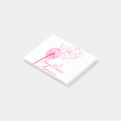 Dandelion Faith Hope Love Breast Cancer Awareness Post-it® Notes (Schuin)