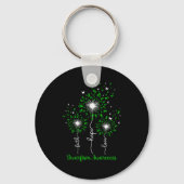 Dandelion Faith Hope Love Dwarfism Awareness Sleutelhanger (Voorkant)