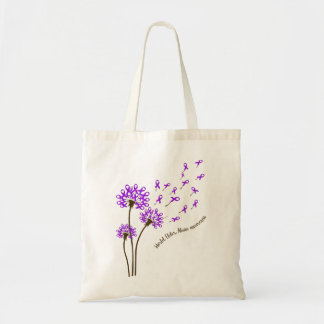 Dandelion Faith Hope Love World Elder Abuse awaren Tote Bag