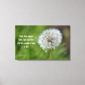 Dandelion Flower Canvas Afdruk (Voorkant)