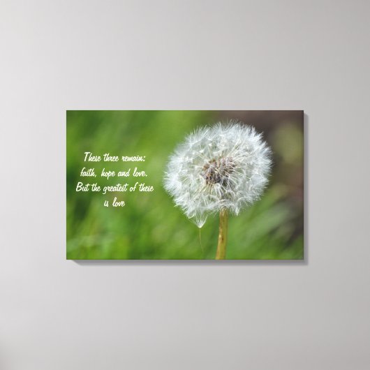 Dandelion Flower Canvas Afdruk (Voorkant)