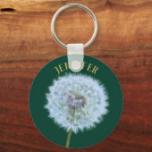 Dandelion Flower Dandelion Clock - Aangepast Sleutelhanger (Voorkant)