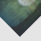 Dandelion Flower Fluff Starry Sky Art Tissuepapier (Detail)