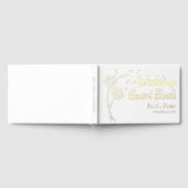 Dandelion Flower Gold Foil Mariage livre d'hôte (Complet)