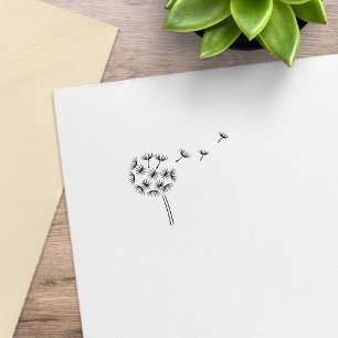 Dandelion Flower Parachutes 2 Rubberstempel