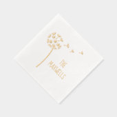 Dandelion Flower Parachutes Nom de famille (Droite)