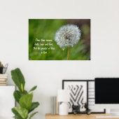 Dandelion Flower Poster (Thuiskantoor)