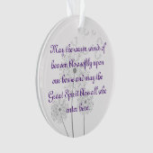 Dandelion Flowers Bless Dit Ornament van het Huis (voorkant)