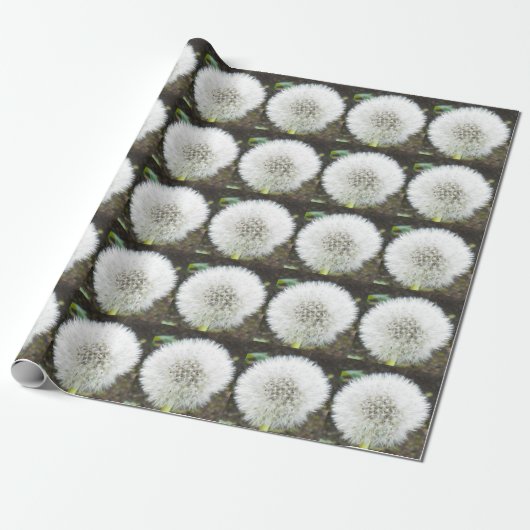 DANDELION FLUFF-overlooppapier Cadeaupapier (Uitgerold)