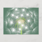 Dandelion Fractal Briefkaart (Voorkant)