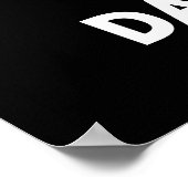 Dandelion Funny Lion Pun Dark BG Poster (Hoek)