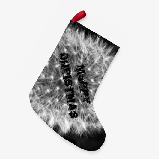 Dandelion Fuzz Kleine Kerstsok (Voorkant (Hangend))