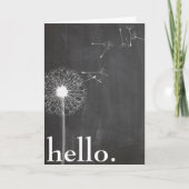 Dandelion hallo/denk aan u kaart (Voorkant)