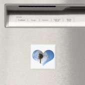 Dandelion Heart Magnet (In Situ (Lave-vaisselle))