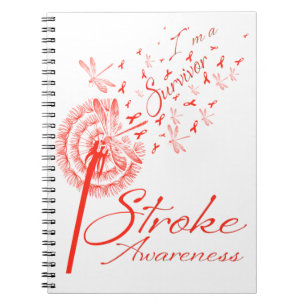Dandelion I'm a Survivor Stroke Awareness Flower Notitieboek