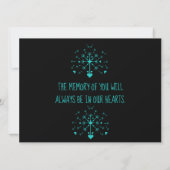 Dandelion in de wind in het liefhebben van geheuge kaart (Achterkant)