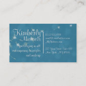 Dandelion in de wind visitekaartje (Achterkant)