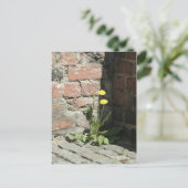 Dandelion in de zon. briefkaart (Staand voorkant)