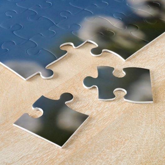 Dandelion in het licht legpuzzel (Zijkant)