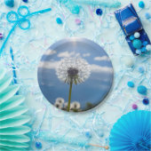 Dandelion in het licht papieren bordje (Feest)