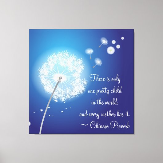 Dandelion inspirant pour toile enveloppée par la m (Recto)