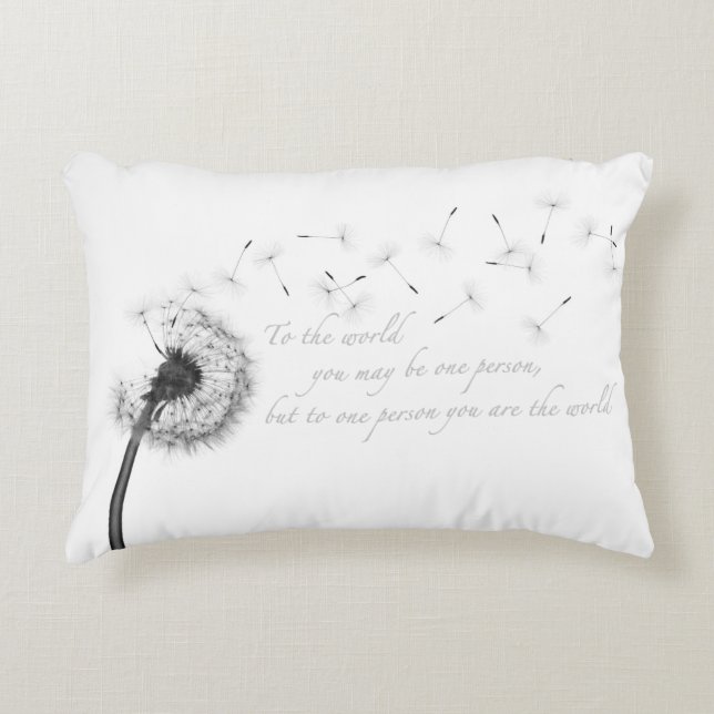 Dandelion Inspiration Accent Pillow Decoratief Kussen (Voorkant)