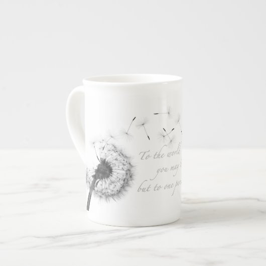 Dandelion Inspiration Bone China Mok (Voorkant links)